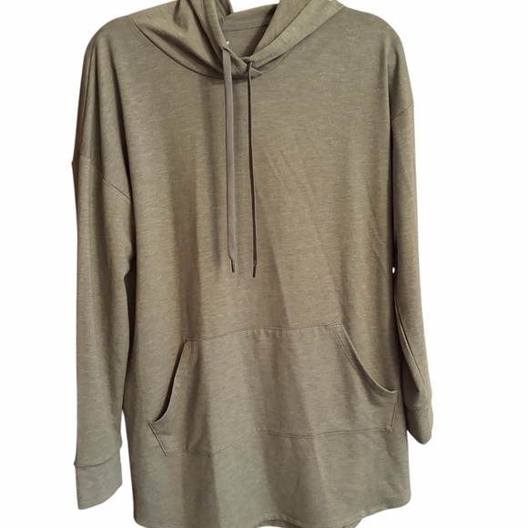 Athletic Works Ladies Dri More Green Heathered Hoodie-Pullover Sweater-Medium - Picture 4 of 12